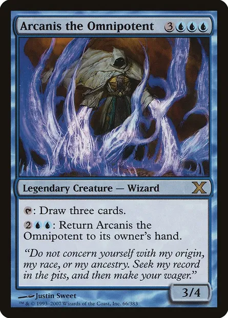 Arcanis the Omnipotent, Magic card 10E 66 — Tenth Edition set