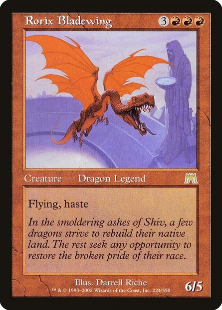 Rorix ailelame, carte Magic ONS 224 — extension Carnage