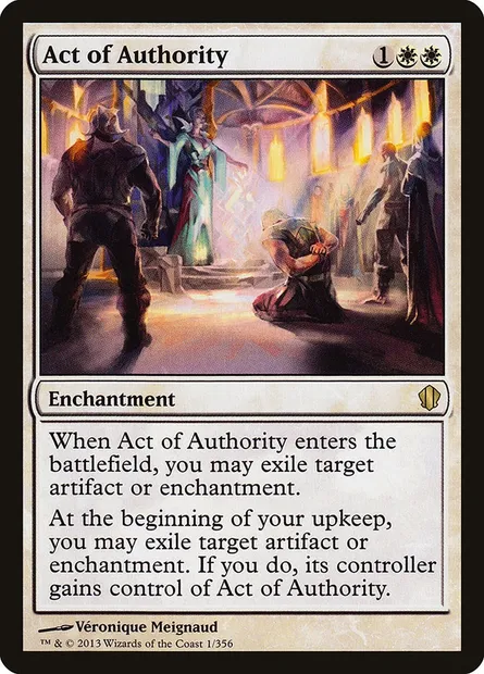 Act of Authority, Magic card C13 1 — Commander 2013 set