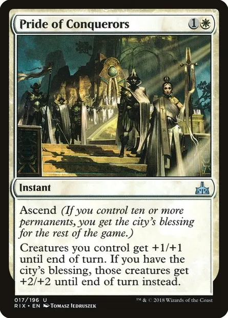 Pride of Conquerors, Magic card RIX 17 — Rivals of Ixalan set