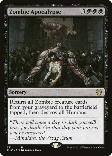Zombie Apocalypse, Magic card MIC 131 — Midnight Hunt Commander set