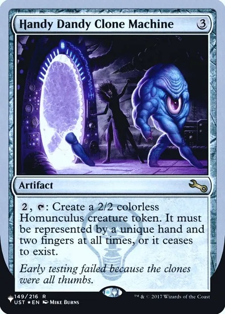 Handy Dandy Clone Machine, Magic card ULST 57 — The List (Unfinity Foil Edition) set