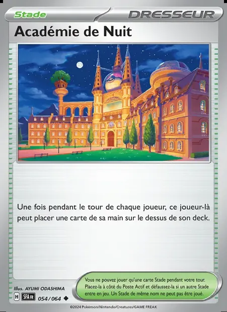 Académie de Nuit, carte Pokémon SFA 054 — extension Fable Nébuleuse