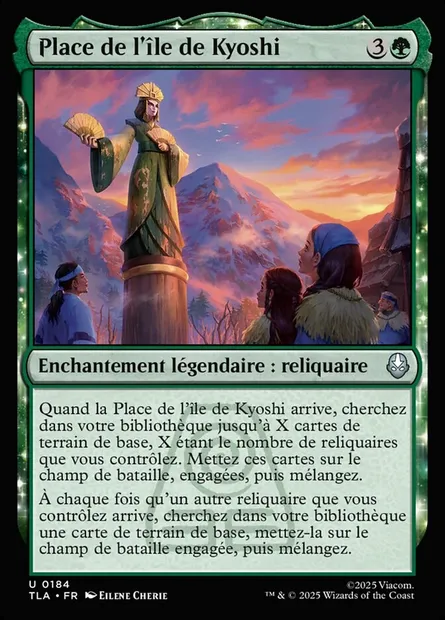Place de l'île de Kyoshi, carte Magic TLA 184 — extension Avatar: The Last Airbender