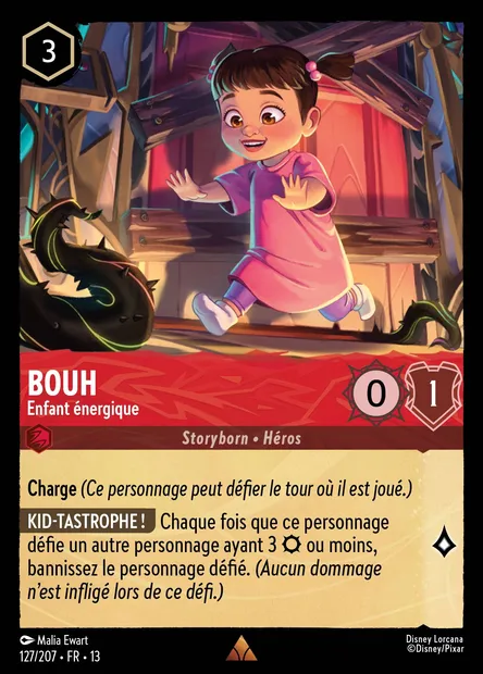 Bouh - Enfant énergique, carte Disney Lorcana CH13-127 — extension Invasion Epineuse!