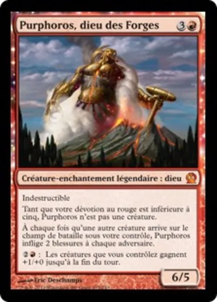 Purphoros, dieu des Forges, carte Magic THS 135 — extension Theros