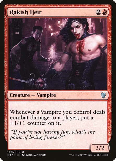 Rakish Heir, Magic card C17 140 — Commander 2017 set
