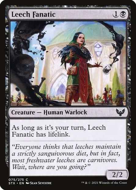Leech Fanatic, Magic card STX 75 — Strixhaven: School of Mages set