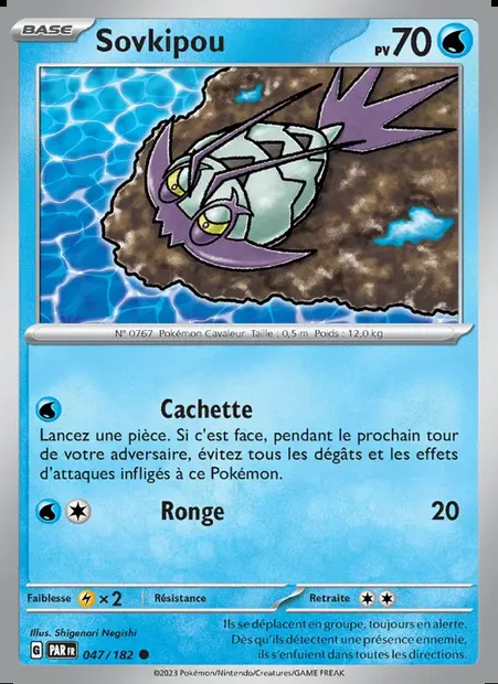 Sovkipou, carte Pokémon PAR 047 — extension Faille Paradoxe