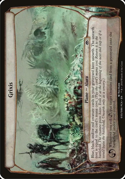 Grixis, carte Magic OPCA 33 — extension Planechase Anthology Planes