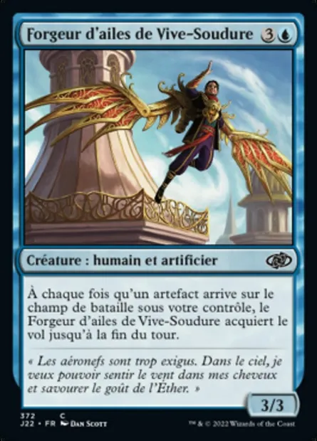 Forgeur d'ailes de Vive-Soudure, carte Magic J22 372 — extension Jumpstart 2022