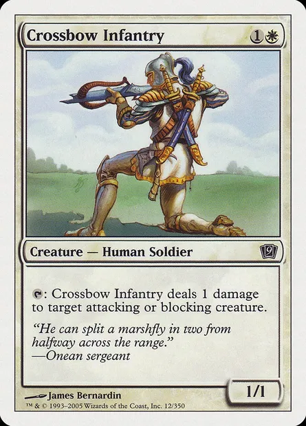 Crossbow Infantry, Magic card 9ED 12 — Ninth Edition set