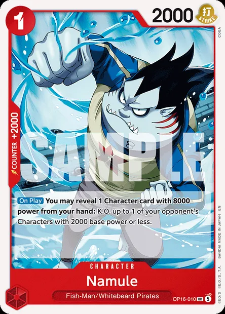 Namule, One Piece card OP16-010 — THE TIME OF BATTLE set