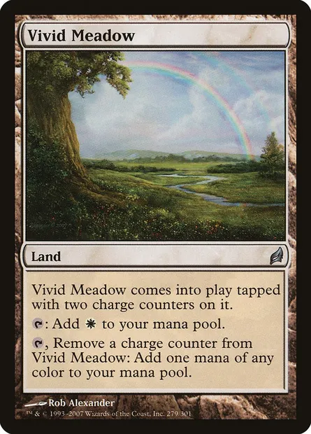 Vivid Meadow, Magic card LRW 279 — Lorwyn set