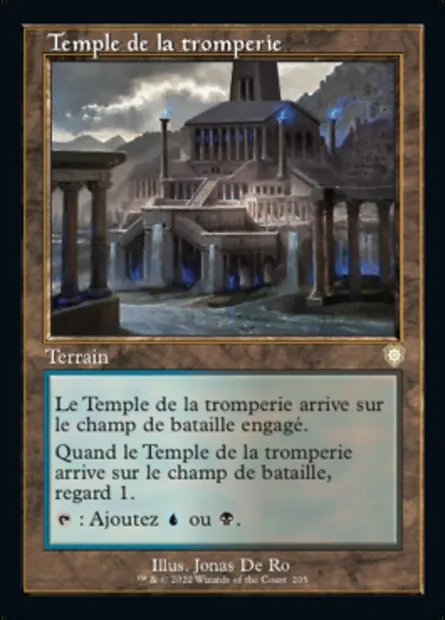 Temple de la tromperie, carte Magic BRC 205 — extension The Brothers' War Commander