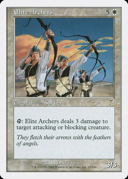 Elite Archers, Magic card 7ED 15 — Seventh Edition set