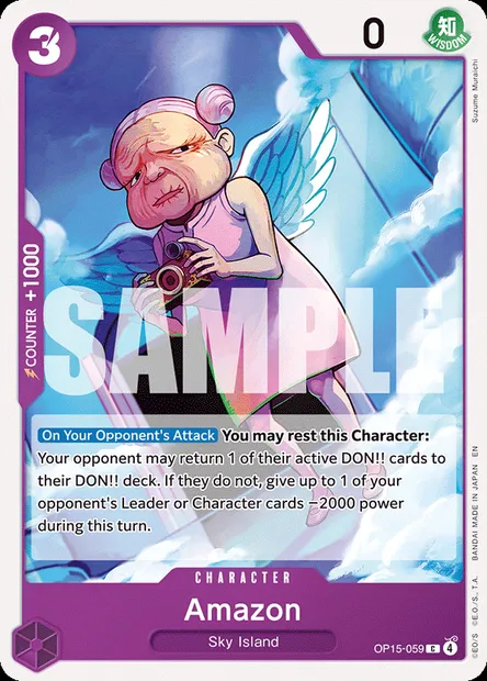 Amazon, One Piece card OP15-059 — ADVENTURE ON KAMI’S ISLAND set