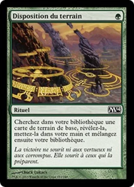 Disposition du terrain, carte Magic M14 183 — extension Magic 2014