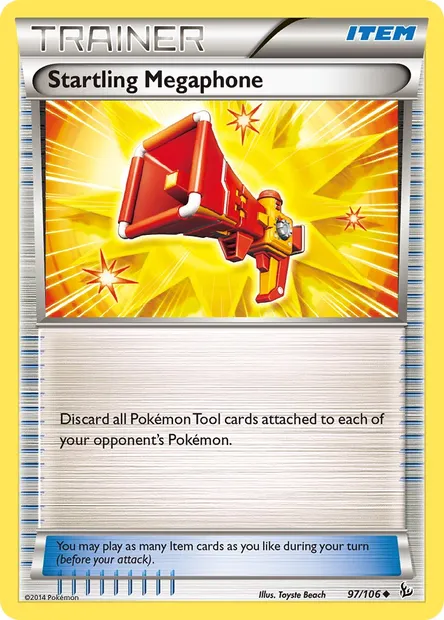 Startling Megaphone, Pokémon card FLF 97 — Flashfire set