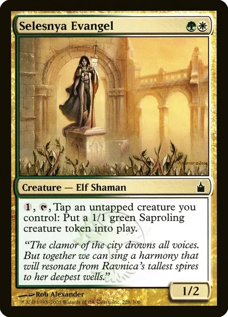 Selesnya Evangel, Magic card RAV 228 — Ravnica: City of Guilds set