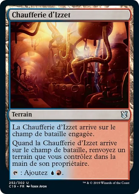 Chaufferie d'Izzet, carte Magic C19 252 — extension Commander 2019