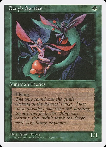 Scryb Sprites, Magic card 4ED 270 — Fourth Edition set