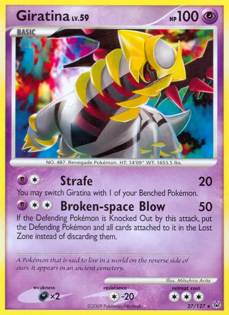 Giratina, Pokémon card PL 27 — Platinum set