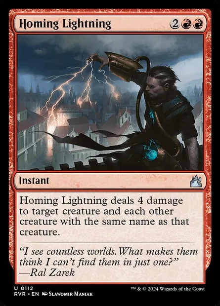 Homing Lightning, Magic card RVR 112 — Ravnica Remastered set