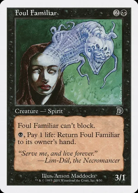 Familier flétri, carte Magic DKM 5 — extension Deckmasters