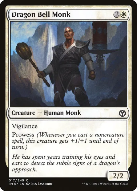 Dragon Bell Monk, Magic card IMA 17 — Iconic Masters set