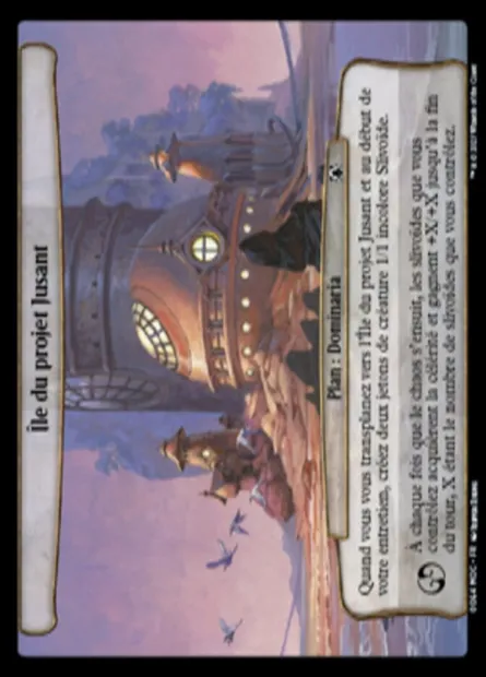 Île du projet Jusant, carte Magic MOC 64 — extension March of the Machine Commander