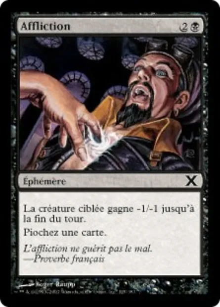 Affliction, carte Magic 10E 125 — extension Dixième édition