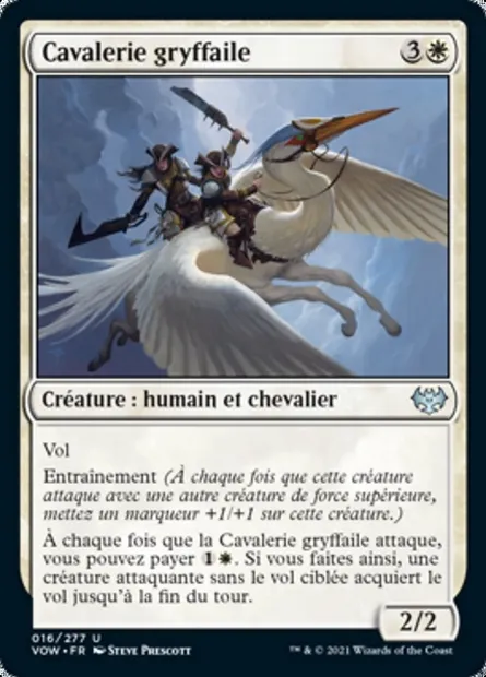 Cavalerie gryffaile, carte Magic VOW 16 — extension Innistrad : noce écarlate