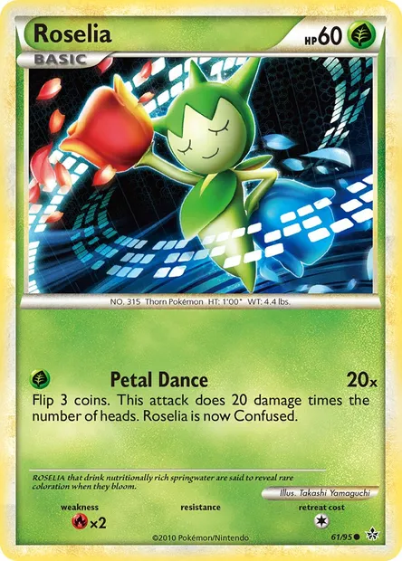 Roselia, Pokémon card UL 61 — Unleashed set