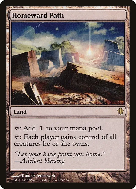 Homeward Path, Magic card C13 295 — Commander 2013 set
