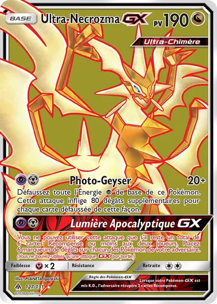 Ultra-Necrozma GX, carte Pokémon FLI 127 — extension Lumière Interdite