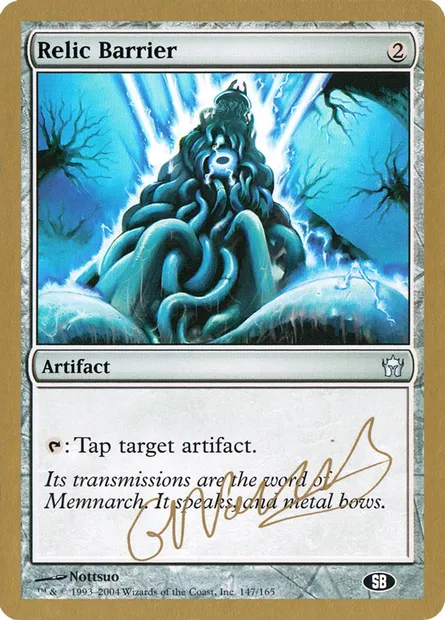 Relic Barrier, Magic card WC04 gn147sb — World Championship Decks 2004 set