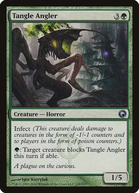 Tangle Angler, Magic card SOM 128 — Scars of Mirrodin set