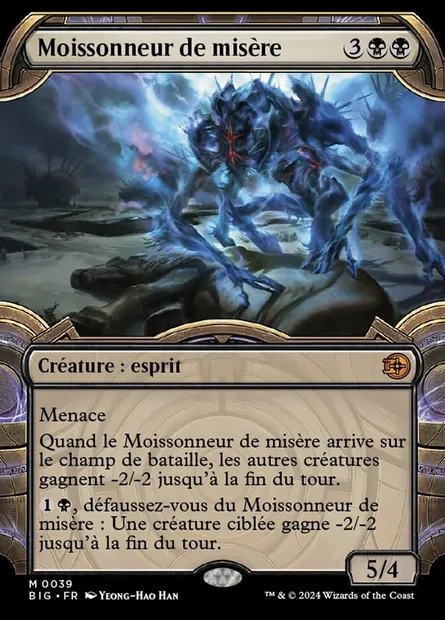 Moissonneur de misère, carte Magic BIG 39 — extension The Big Score