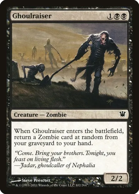 Ghoulraiser, Magic card ISD 102 — Innistrad set