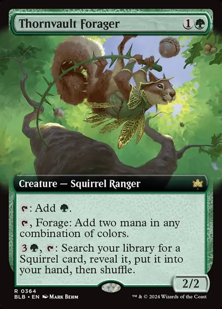 Thornvault Forager, Magic card BLB 364 — Bloomburrow set