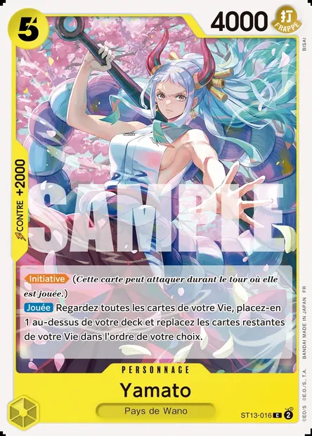 Yamato, carte One Piece ST13-016 — extension The Three Brothers