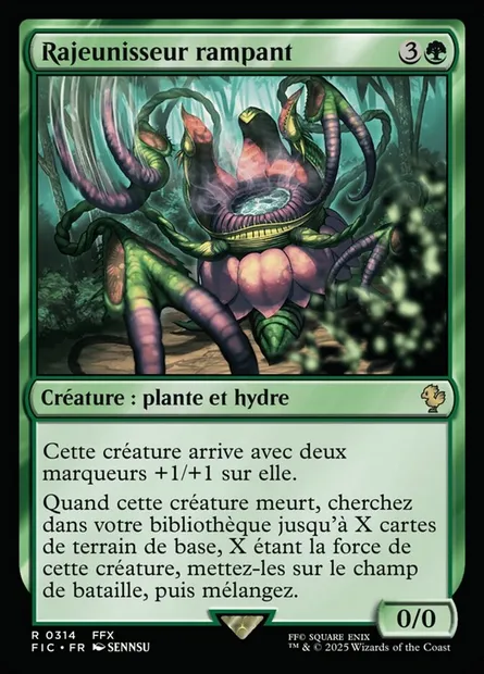 Rajeunisseur rampant, carte Magic FIC 314 — extension Final Fantasy Commander