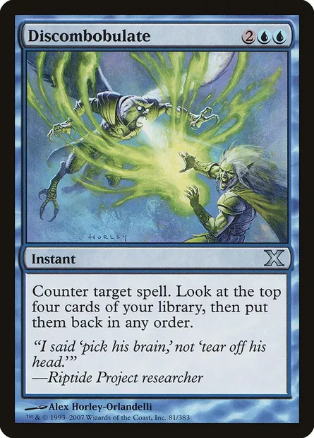 Discombobulate, Magic card 10E 81 — Tenth Edition set