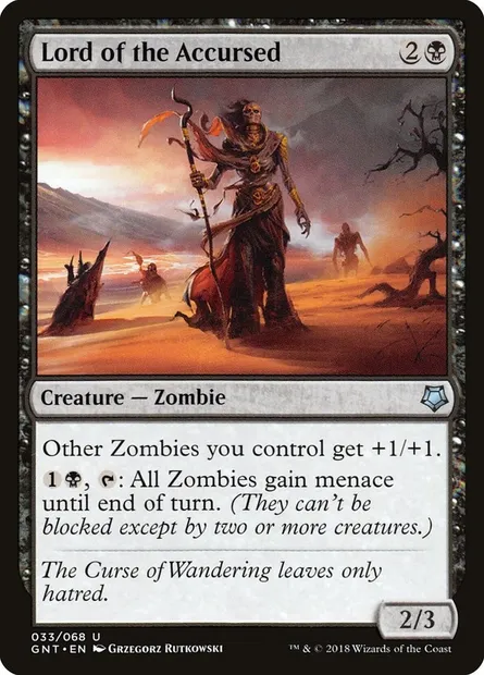 Seigneuresse des maudits, carte Magic GNT 33 — extension Game Night