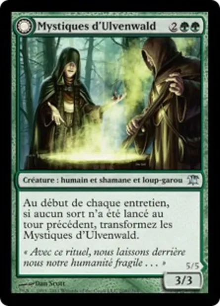 Mystiques d'Ulvenwald // Primordiaux d'Ulvenwald, carte Magic ISD 208 — extension Innistrad