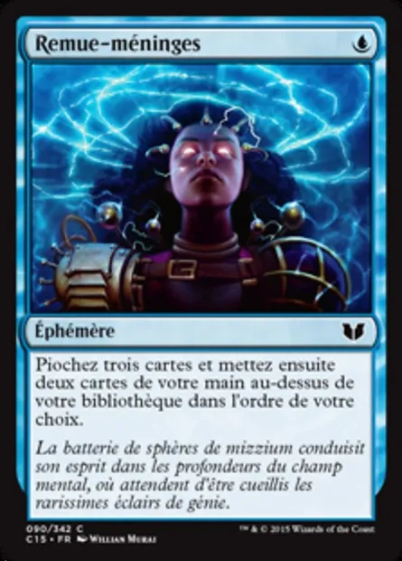Remue-méninges, carte Magic C15 90 — extension Commander 2015