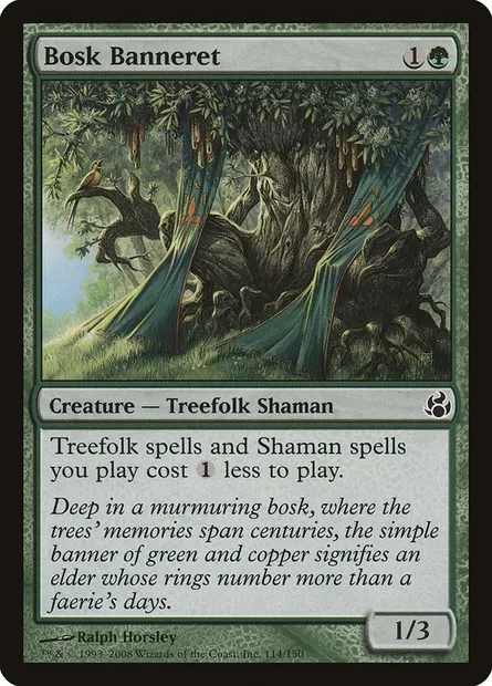 Bosk Banneret, Magic card MOR 114 — Morningtide set