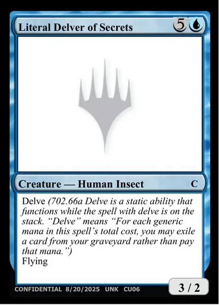 Literal Delver of Secrets, carte Magic UNK CU06 — extension Unknown Event