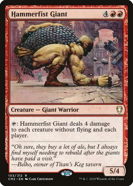 Hammerfist Giant, Magic card CM2 103 — Commander Anthology Volume II set